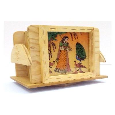 Revolving Wooden Pen Stand