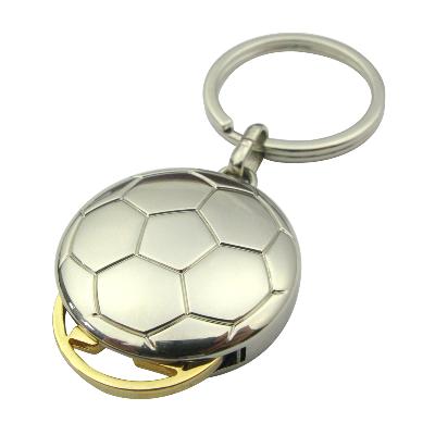 Metal Footlball Key Chain