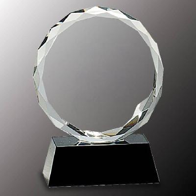 Round Crystal Trophy