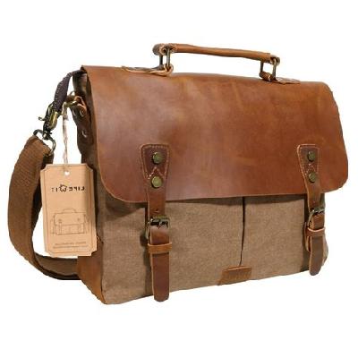 Canvas And Leather Laptop Bags