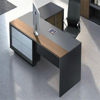 Leather And Wooden Office Tabletops
