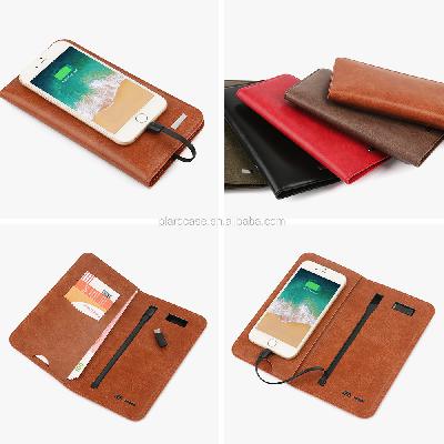 Leather Card Holder With Power Bank