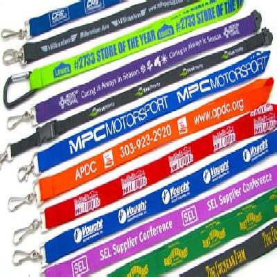 Company Name and Logo on Plain Lanyard