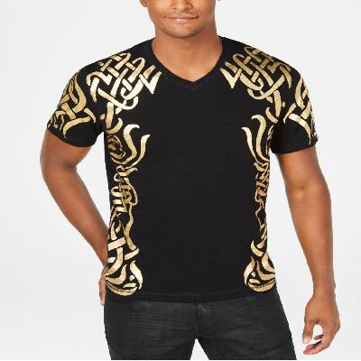 Customized Black Mens T-Shirt