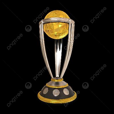 Round Shape Cricket Trophy