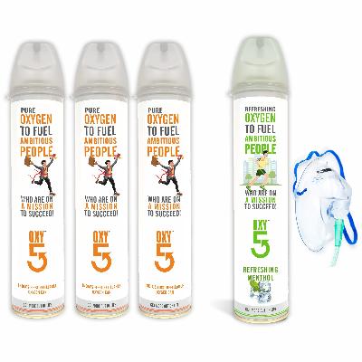 Portable Oxygen Can - Travel Oxy5 Pure