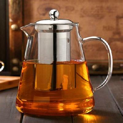 Green Tea Borosilicate Glass Infuser Bottle