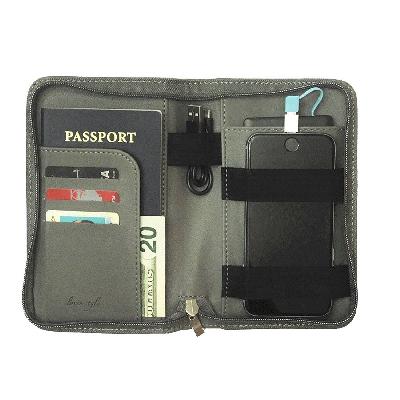 Passport Holder With Power Bank