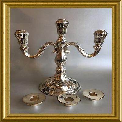 Silver Plated Candle Holder