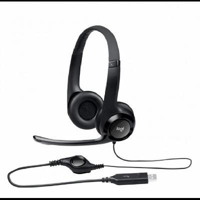Logitech H370 Wired USB Headset,Stereo Headphones with Noise-Cancelling Microphone,in-Line Controls