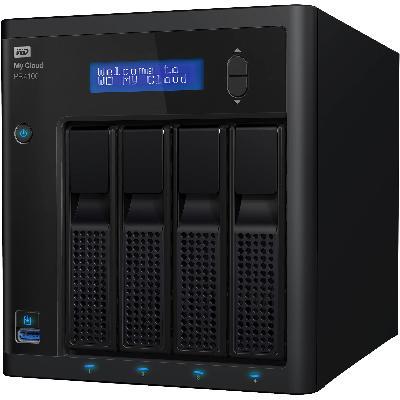 WD 40TB My Cloud Pro Series PR4100 Network Attached Storage - NAS - WDBNFA0400KBK-NESN