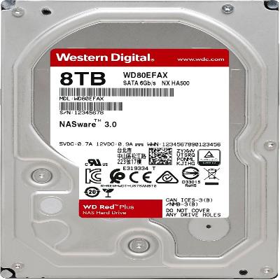 Western Digital 8TB WD Red Plus NAS Internal Hard Drive HDD