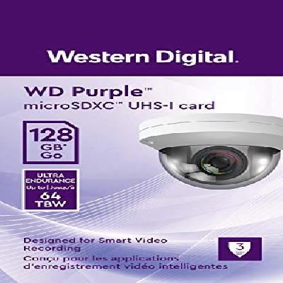 Western Digital SC QD101 MicroSD Card 64GB WD Purple Surveillance Camera WDD064G1P0C
