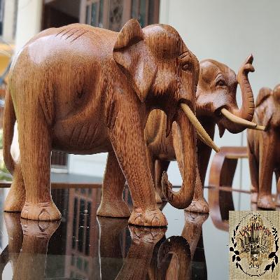 Wooden Elephant Statue
