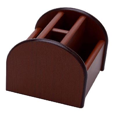 Wooden Rotating Pen Stand