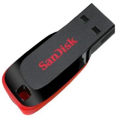 SanDisk Cruzer Blade 128 GB Pen Drive  (Multicolor)