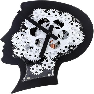 W05 Brain Style Clock With Moving Gears (Exclusive)