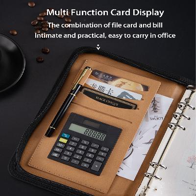 Wooden Diary With Calculator And Clock