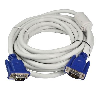 5 Pin Male to Male VGA Cable (3M, White)