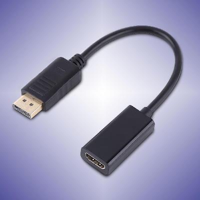 Posh Display Port DP Male To HDMI Female Adapter Cable For Dell, HP, AMD