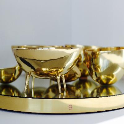 Decorative 3 Brass Bowl Set