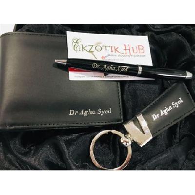 Keychain Pen Dairy Card Holder Wallet Combo Gift Sets with Branding