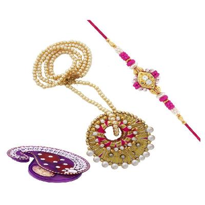 Ladies Pearl Lumba Rakhi