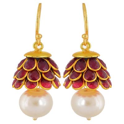 Pachi Jhumki Earrings