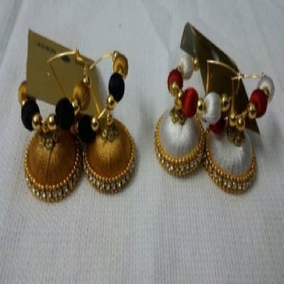 Silk Thread fancy ear rings