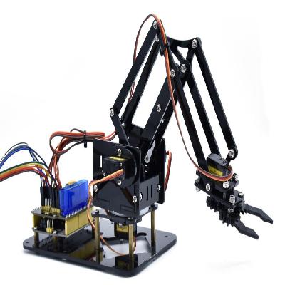 4 DOF DIY Robotic ARM With Car Kit