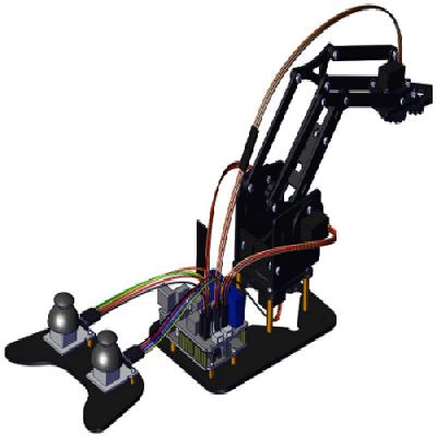 4 DOF Joystick Remote Control Robotic ARM DIY Kit