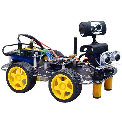 4 Wheels Drive (4-WD) Robotic Multipurpose DIY Smart Car Kit