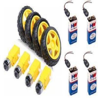 9V BO Motor With 6x2 Wheel