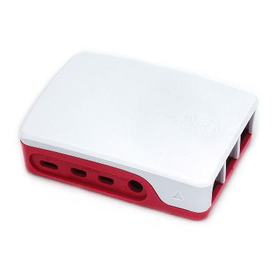 Raspberry Pi 4 Red and White Case