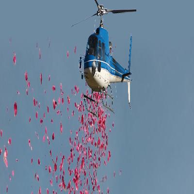 Flower Dropping Helicopter