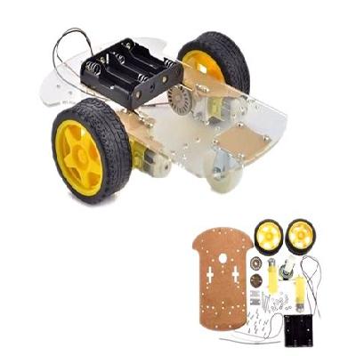 4W Transparent Robot Smart Car Chassis