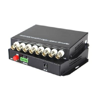 8 Channel Video Fiber Optic Converter HD
