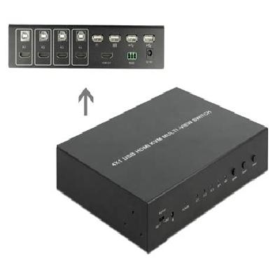 KVM HDMI Switcher 4 In 1 Out with Cables