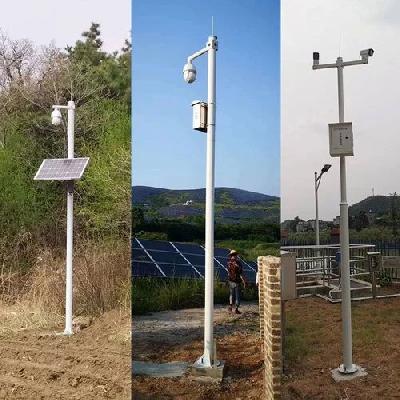 Metal CCTV Camera Stand ''''''''Pole'''''''' Type Black