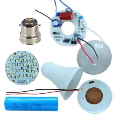 AC DC Led Bulb Raw Material 12W