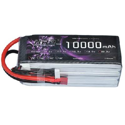 Rc Powerbox 22.2v 10000mah 25c Lithium Polymer (Li Po) Rechargeable Battery With Xt60