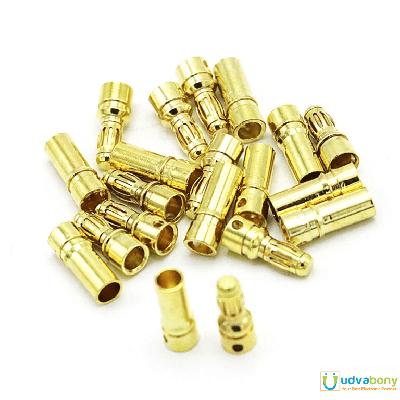 3.5 mm Male and Female Gold Plated Bullet Connector