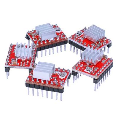 Red StepStick A4988 Stepper Motor Driver with Heatsink