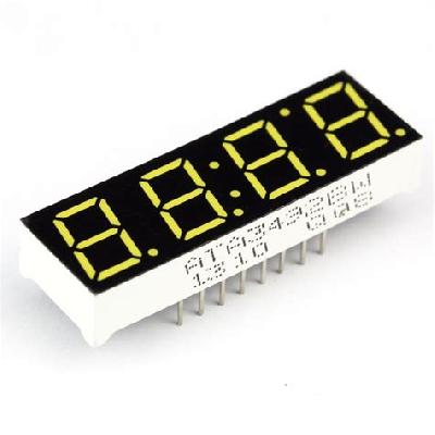 7 Segment Four Digit Clock Display