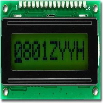 8X1 Character LCD Display (JHD)