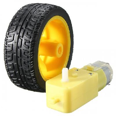 BO Motor Tyre - Plastic Wheel for 3mm Motor Shaft