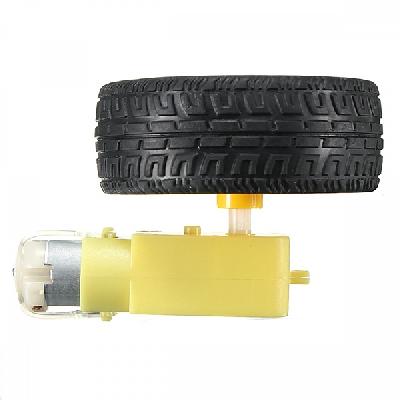 BO Motor Tyre - Plastic Wheel For 6mm Motor Shaft