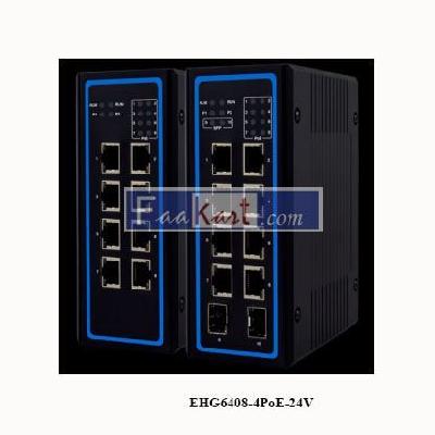 EHG6408 Industrial PoE Switch, Industrial Giga PoE Switch