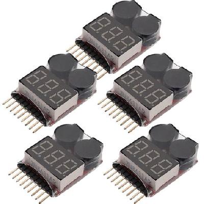 1-8S Battery Voltage 2IN1 Tester Low Voltage Buzzer Alarm
