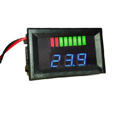 Charge Level Battery Level Indicator Voltmeter for 12V Lead-